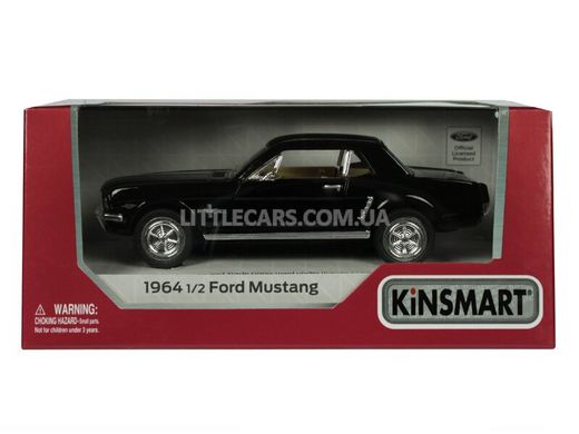 Металлическая модель машины Kinsmart Ford Mustang 1964 1/2 черный KT5351WBL фото