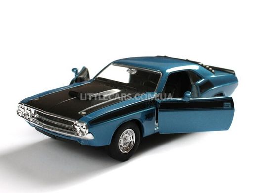 Іграшкова металева машинка Welly Dodge Challenger 1970 T/A синій 43663CWB фото