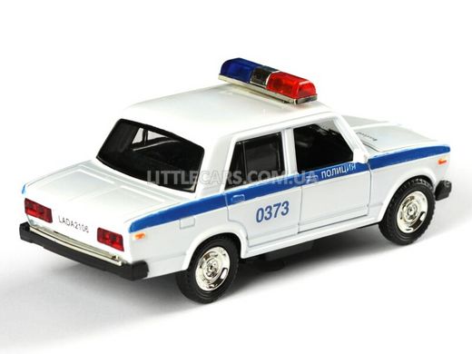 Іграшкова металева машинка Автосвіт LADA 2106 поліція AS1868W фото