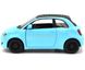 Игрушка металлическая машинка Fiat 500e 1:28 Kinsmart KT5440W голубой KT5440WYB фото 3