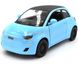 Игрушка металлическая машинка Fiat 500e 1:28 Kinsmart KT5440W голубой KT5440WYB фото 1