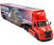 Іграшкова модель вантажівки Freightliner eCascadia з причепом 1:64 Kinsmart KT1303W червона KT1303WR фото 10