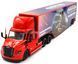 Іграшкова модель вантажівки Freightliner eCascadia з причепом 1:64 Kinsmart KT1303W червона KT1303WR фото 2