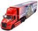 Іграшкова модель вантажівки Freightliner eCascadia з причепом 1:64 Kinsmart KT1303W червона KT1303WR фото 1