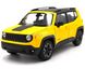 Металева модель машини Jeep Renegade Trailhawk Welly 24071 1:24 жовтий 24071WY фото 1