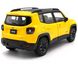 Металева модель машини Jeep Renegade Trailhawk Welly 24071 1:24 жовтий 24071WY фото 4