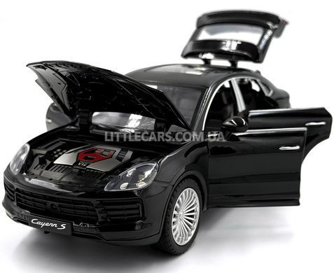 Іграшкова модель машини Porsche Cayenne S E3 1:25 Автопром AP7733 чорний AP7733BL фото