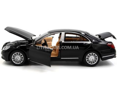 Металева модель машини Mercedes-Benz S 600 Автопром 68401 1:37 чорний 68401BL фото