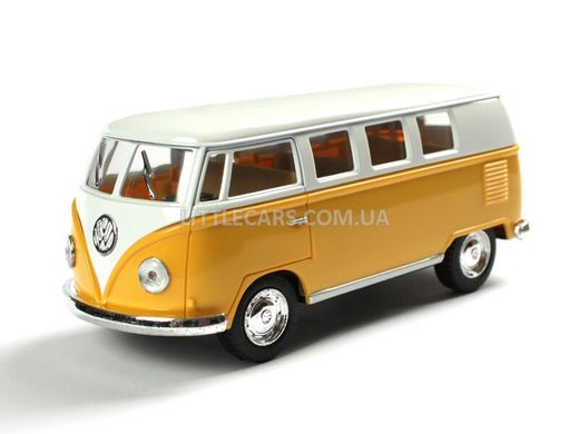 Металлическая модель машины Kinsmart Volkswagen Classical Bus 1962 желтый KT5060WY фото