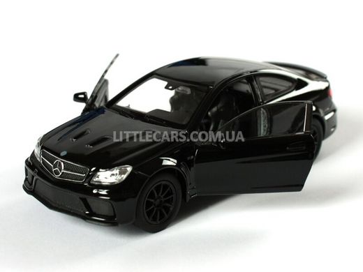 Іграшкова металева машинка Welly Mercedes-Benz C 63 AMG Coupe Black Series чорний 43675CWBL фото