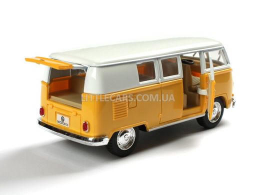 Металлическая модель машины Kinsmart Volkswagen Classical Bus 1962 желтый KT5060WY фото
