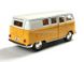 Іграшкова металева машинка Kinsmart Volkswagen Classical Bus 1962 жовтий KT5060WY фото 3