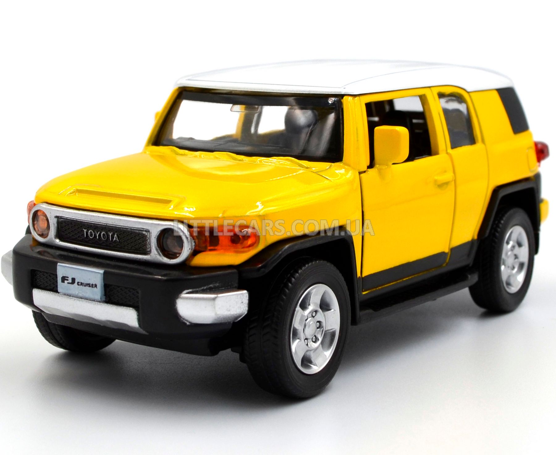 Купить Металлическая модель машины Toyota FJ Cruiser Автопром 68304 1:32  желтая 68304Y в интернет магазине LITTLECARS