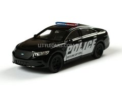 Іграшкова металева машинка Welly Ford Interceptor Police поліцейський чорний 43671CWBL фото