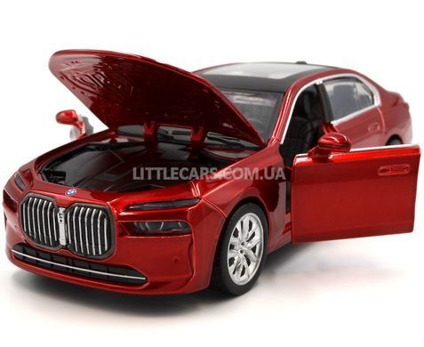 Іграшкова машинка BMW i7 (G70) 1:32 Автопром 68738 червона 68738R фото