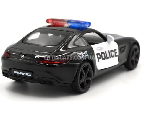 Полицейская металлическая машинка Mercedes-Benz AMG GT 2017 1:38 RMZ City 554988 черный 554988P фото