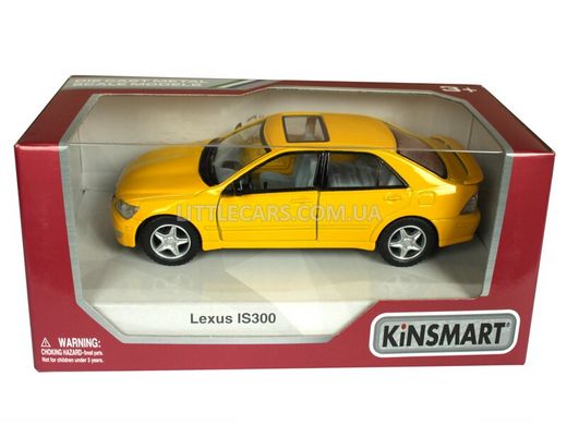 Металлическая модель машины Kinsmart Lexus IS300 желтый KT5046WY фото