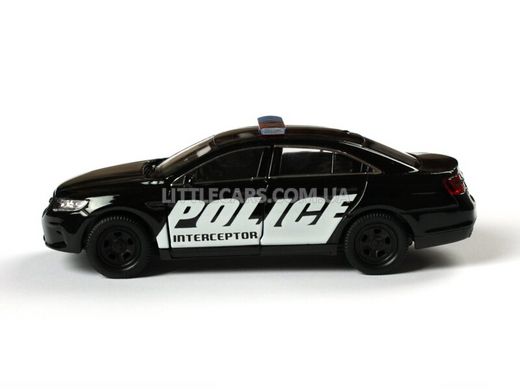 Іграшкова металева машинка Welly Ford Interceptor Police поліцейський чорний 43671CWBL фото