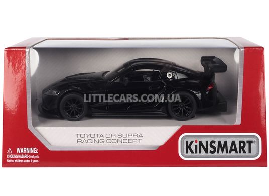 Іграшкова металева машинка Kinsmart KT5421W Toyota GR Supra Racing Concept 1:34 чорна KT5421WBL фото