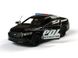 Металлическая модель машины Welly Ford Interceptor Police полицейский черный 43671CWBL фото 2