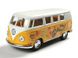 Металлическая модель машины Kinsmart Volkswagen Classical Bus 1962 желтый с наклейкой KT5060WFY фото 1