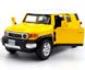 Металлическая модель машины Toyota FJ Cruiser Автопром 68304 1:32 желтая 68304Y фото 2