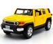 Металлическая модель машины Toyota FJ Cruiser Автопром 68304 1:32 желтая 68304Y фото 1