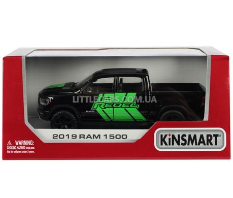Іграшкова металева машинка Kinsmart KT5413WFBL Dodge RAM 1500 2019 чорний KT5413WFBL фото