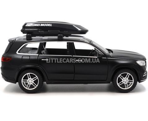 Іграшкова машинка Mercedes-Benz GLS 580 (X167) 1:32 Автосвіт AP-1813 чорний матовий з багажником AP-1813BL фото