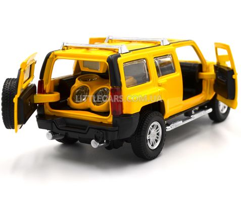 Іграшкова металева машинка Hummer H3 Автопром 68321 1:32 жовтий 68321Y фото