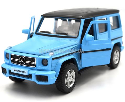 Іграшкова металева машинка Mercedes-Benz G63 AMG 1:35 RMZ City 554991M блакитний матовий 554991M(E)B фото