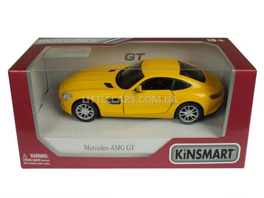 Металлическая модель машины Kinsmart Mercedes-Benz AMG GT желтый KT5388WY фото
