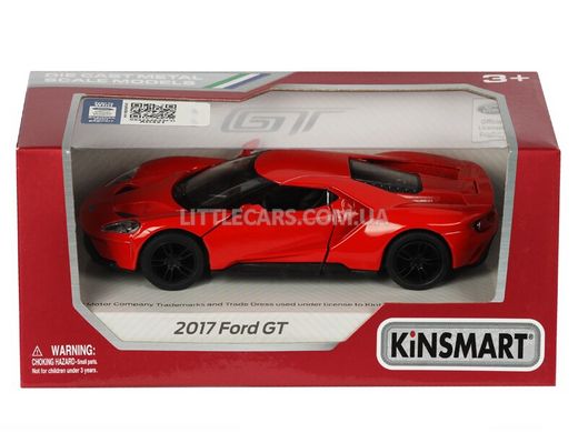 Іграшкова металева машинка Kinsmart Ford GT 2017 червоний KT5391WR фото