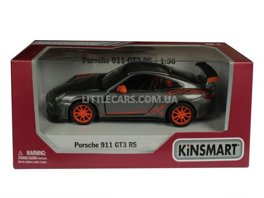 Металлическая модель машины Kinsmart Porsche 911 GT3 RS темно-серый KT5352WDG фото