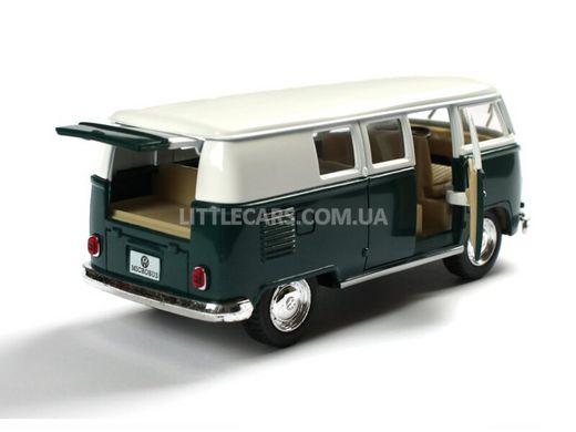 Металлическая модель машины Kinsmart Volkswagen Classical Bus 1962 зеленый KT5060WGR фото