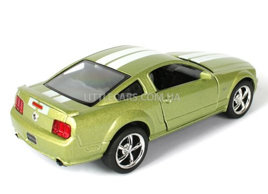 Іграшкова металева машинка Kinsmart Ford Mustang GT 2006 зелений з наклейкою KT5091FWG фото