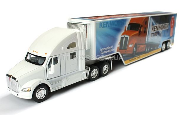 Грузовик Kinsmart Kenworth T700 с контейнером белый KT1302WW фото