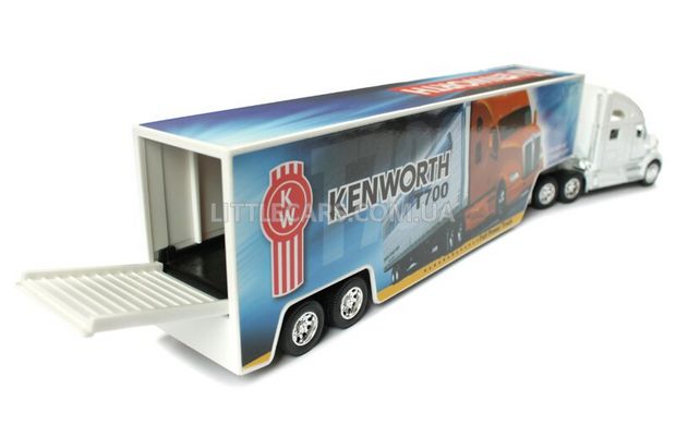 Грузовик Kinsmart Kenworth T700 с контейнером белый KT1302WW фото