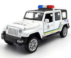 Іграшкова металева машинка Автопром 6628P Jeep Wrangler 1:32 Поліція 6628P фото
