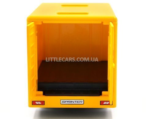 Іграшкова машинка Mercedes-Benz Sprinter VS30 (W907/W910) DHL 1:48 Kinsmart KT5475W жовтий KT5475W фото
