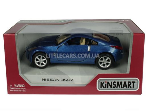 Іграшкова металева машинка Kinsmart Nissan 350Z синій KT5061WB фото