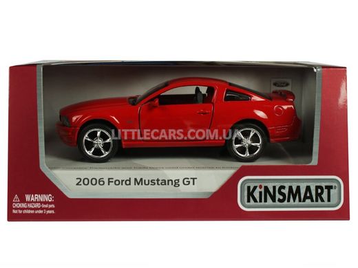 Іграшкова металева машинка Kinsmart Ford Mustang GT 2006 червоний KT5091WR фото