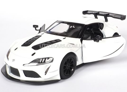 Іграшкова металева машинка Kinsmart KT5421W Toyota GR Supra Racing Concept 1:34 біла KT5421WW фото