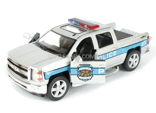 Іграшкова металева машинка Kinsmart Chevrolet Silverado поліцейский KT5381WPRP фото