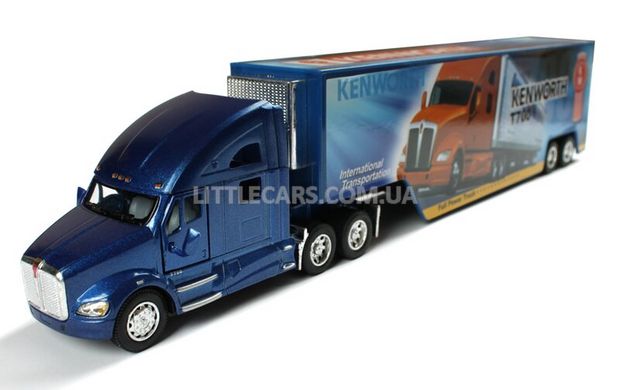 Грузовик Kinsmart Kenworth T700 с контейнером синий KT1302WB фото