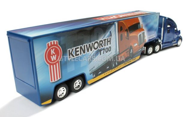 Грузовик Kinsmart Kenworth T700 с контейнером синий KT1302WB фото