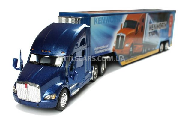 Kinsmart Kenworth T700 з контейнером синій KT1302WB фото