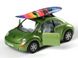 Модель машины Kinsmart Volkswagen New Beetle зеленый с доской для серфинга KT5028WSGN фото 2