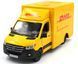 Іграшкова машинка Mercedes-Benz Sprinter VS30 (W907/W910) DHL 1:48 Kinsmart KT5475W жовтий KT5475W фото 1