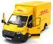 Іграшкова машинка Mercedes-Benz Sprinter VS30 (W907/W910) DHL 1:48 Kinsmart KT5475W жовтий KT5475W фото 2